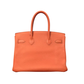 Pre-Owned Hermès Birkin 30 Handbag in signature Hermès Orange SZ3042607204181