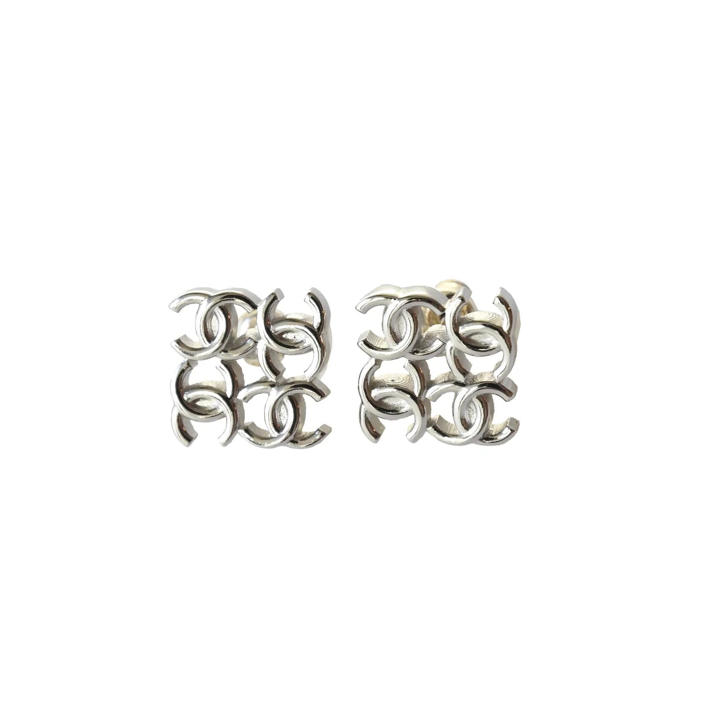 Pre-Owned Chanel 24B Quadruple CC Logo Stud Earrings SZ3042512262949