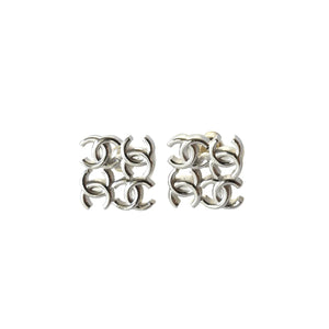 Pre-Owned Chanel 24B Quadruple CC Logo Stud Earrings SZ3042512262949
