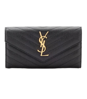 Pre-Owned  Saint Laurent Cassandre Matelassé Large Flap Wallet N21610315