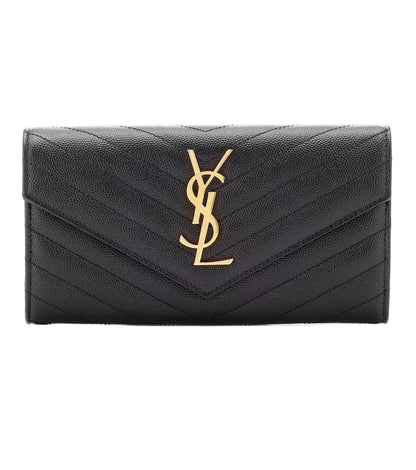Pre-Owned YSL extured Envelope Clutch Wallet N21610315