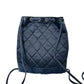 Pre-Owned Chanel Quilted Satin and Suede Drawstring Backpack N21459284