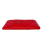Pre-Owned Chanel Quilted Leather Flat Wallet Pouch N22038666