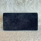 Pre-Owned YSL (Saint Laurent) Black Suede Tassel Clutch