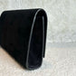 Pre-Owned YSL (Saint Laurent) Black Suede Tassel Clutch
