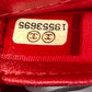 Pre-Owned Chanel Le Boy Long Wallet — Red Patent Leather (2014 Model)