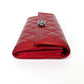 Pre-Owned Chanel Le Boy Long Wallet — Red Patent Leather (2014 Model)
