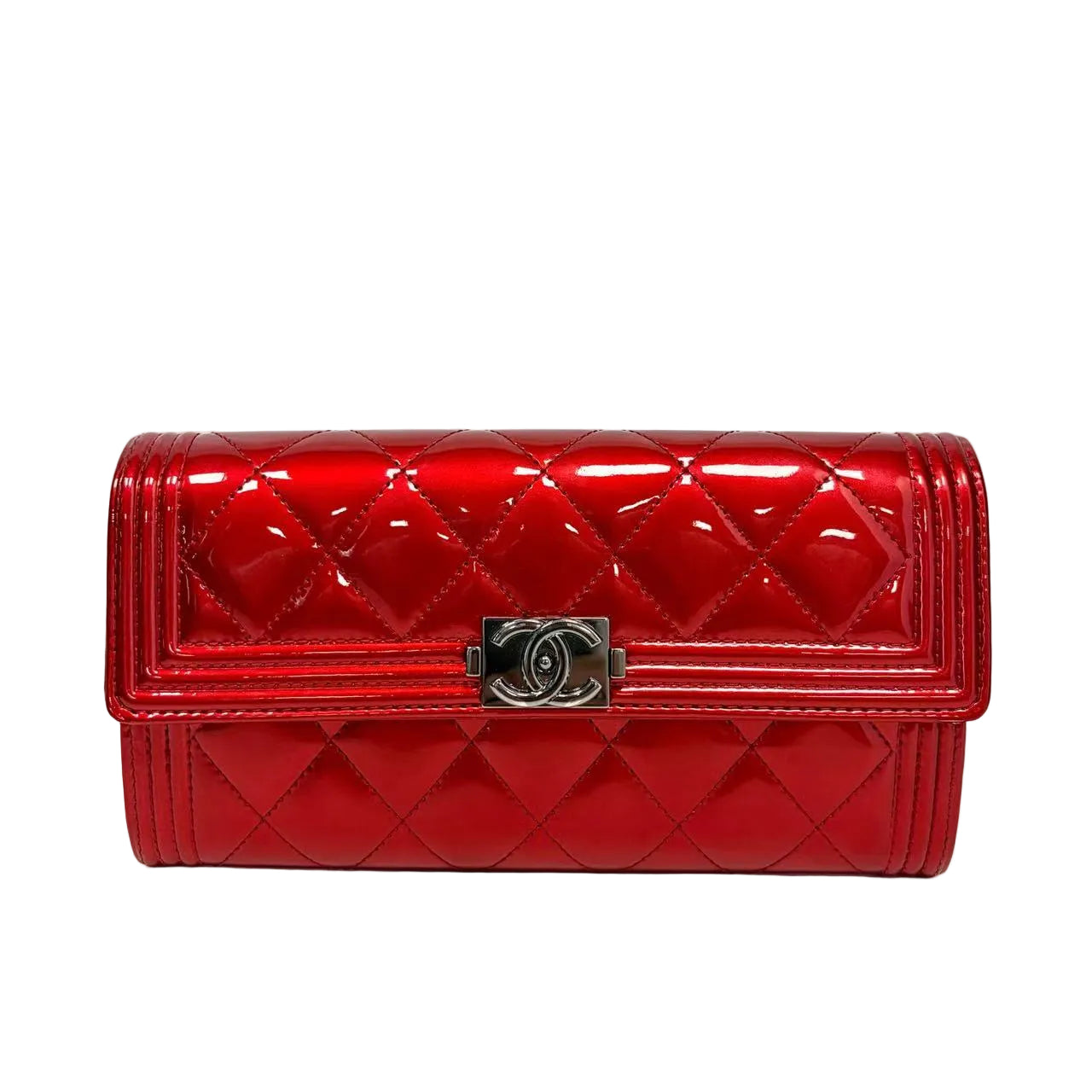 Pre-Owned Chanel Boy Long Flap Wallet N21984718