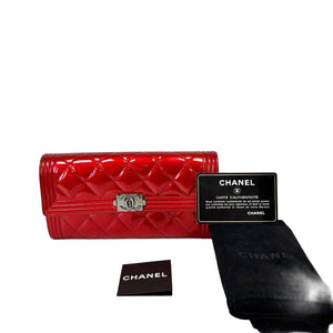 Pre-Owned Chanel Boy Long Flap Wallet N21984718