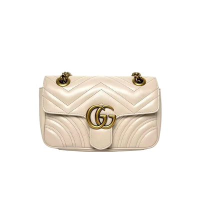 Pre-Owned Gucci | GG Marmont 22 — White