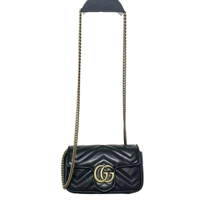 Pre-Owned Gucci GG Marmont Matelassé Super Mini Bag