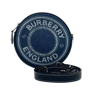 Pre-Owned Burberry "Round Cake" Style Bag in Denim Canvas Year 2020