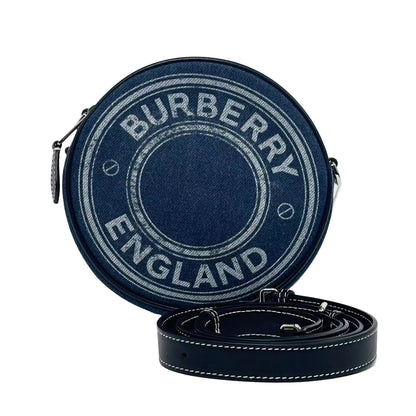 Pre-Owned Burberry "Round Cake" Style Bag in Denim Canvas Year 2020