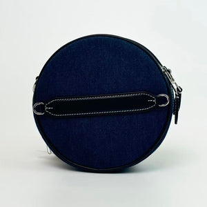 Pre-Owned Burberry "Round Cake" Style Bag in Denim Canvas Year 2020