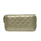 Pre-Owned Chanel Le Boy Gold Wallet