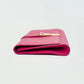 Pre-Owned YSL Saint Laurent Pink Leather "Y-Buckle" Clutch Year 2013
