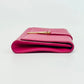 Pre-Owned YSL Saint Laurent Pink Leather "Y-Buckle" Clutch Year 2013