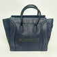 Pre-Owned CELINE Navy Blue S nakeskin "Luggage" Bag