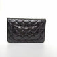 Pre-Owned Chanel WOC — Black Grained Calfskin