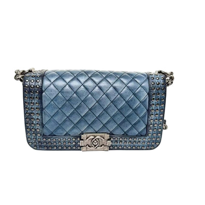 Pre-Owned Chanel "Distressed Palace Style" Le Boy Bag — Medium Size