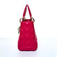 Pre-Owned Dior Lady Dior 5-Grid Bag — Rose Pink Lambskin