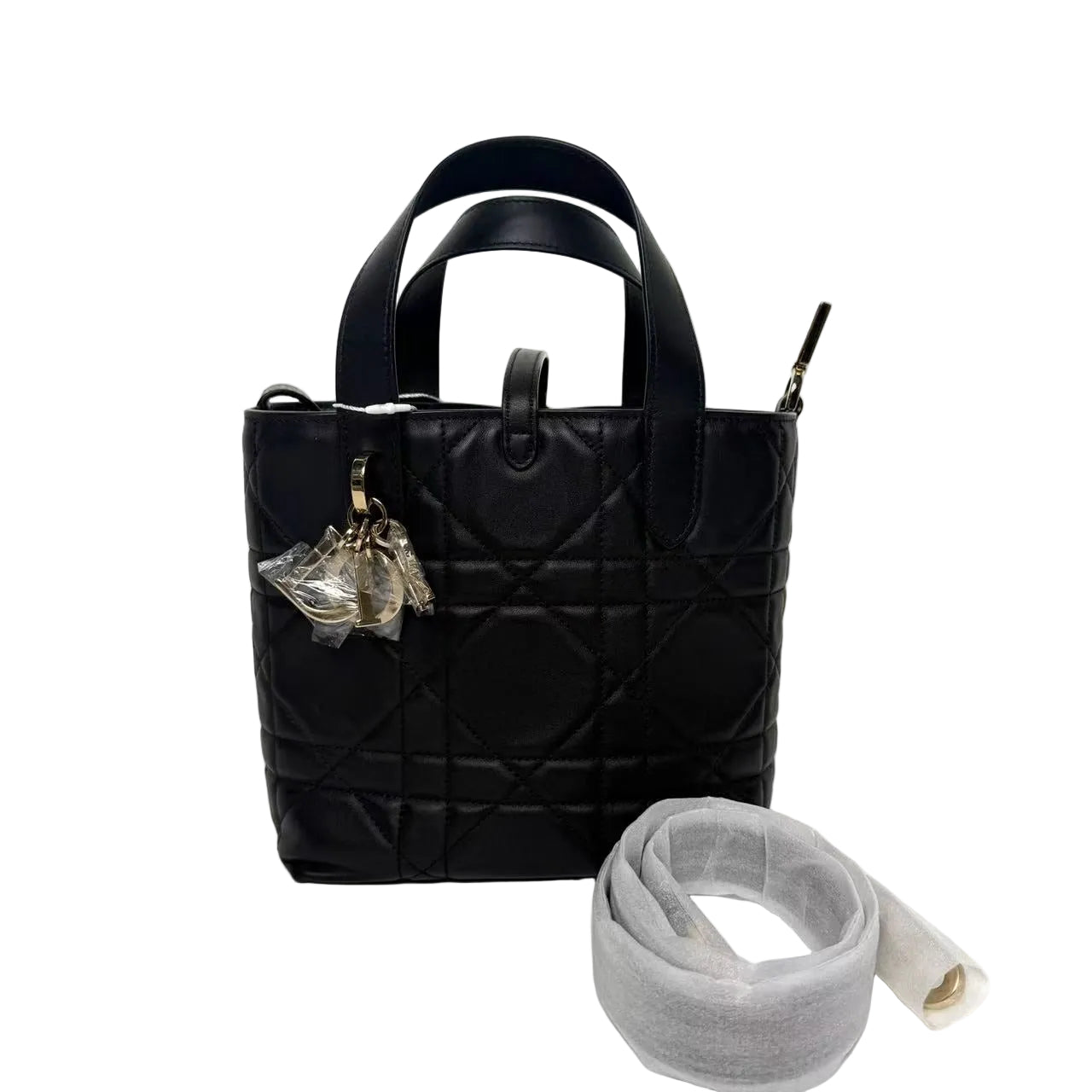 Pre-Owned Dior Small "Basket Bag" Color Black N19243222