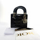 Pre-Owned Dior Black Patent Leather Lady Dior Bag