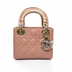 Pre-Owned Dior Pink "Lady Dior" Bag