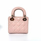 Pre-Owned Dior Pink Three-compartment Lady Dior