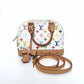 Pre-Owned LV White Tricolor Alma Shell Bag