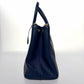 Pre-Owned Prada 9-inch cross-grain calfskin blue "killer" handbag/crossbody bag