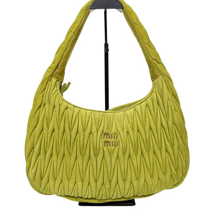Pre-Owned Miu Miu Hobo Extra Large Ivy Green Suede