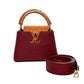 Pre-Owned Louis Vuitton Cap Limited Edition, burgundy with ostrich leather sole,