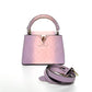 Pre-Owned Louis Vuitton Capmini Gradient Dreamy Purple Ostrich Leather