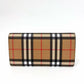 Pre-Owned Burberry Classic Vintage Check Long Flap Wallet