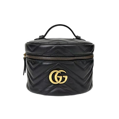 Pre-Owned Gucci GG Marmont Mini Quilted Cosmetic Bag/Backpack Yeat 2019