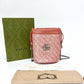 Pre-Owned Gucci Pink Sequin Crossbody Bucket Bag