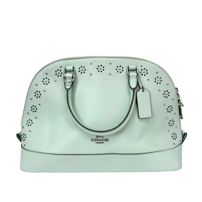 Pre-Owned Coach Blue Lace Shell Bag Year 2015