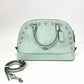 Pre-Owned Coach Blue Lace Shell Bag Year 2015