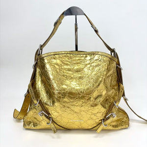 Pre-Owned Givenchy Gold Cracked-Effect Handbag Year 2012