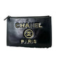 Pre-Owned Chanel Paris Collection Large Zip Clutch N21419870
