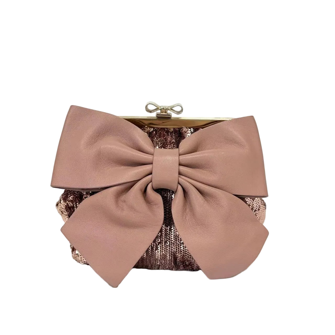 Pre-Owned RED Valentino small sequin bow shoulder bag N18954399