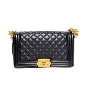 Pre-Owned Chanel Le Boy Medium Color Black N21476827