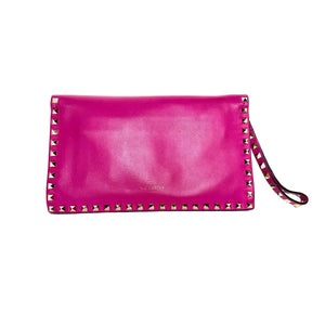 Pre-Owned Valentino Garavani Rockstud leather clutch N21584899