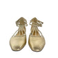 Pre-Owned Chanel Gold Cutout Flat Sandals wwl21021243