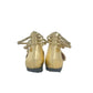 Pre-Owned Chanel Gold Cutout Flat Sandals wwl21021243