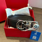 Pre-Owned Salvatore Ferragamo Reversible and Adjustable Gancini Belt