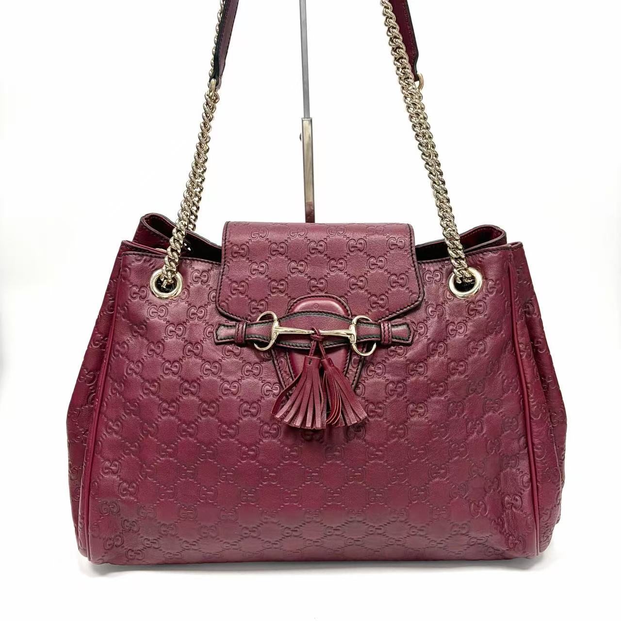 Pre-Owned Gucci Emily Large Chain Shoulder Bag N22496032