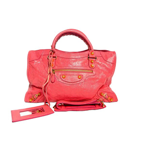 Pre-Owned  Balenciaga Giant 12 City Bag, specifically in a pink N20481238