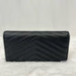 Pre-Owned YSL extured Envelope Clutch Wallet N21610315